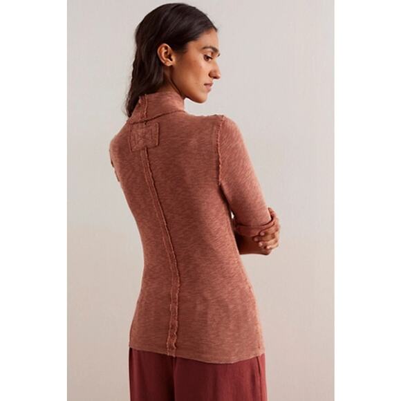 NWT Free People We The Free For Boys 3/4 Sleeves Turtleneck Top Sz S - Picture 9 of 9